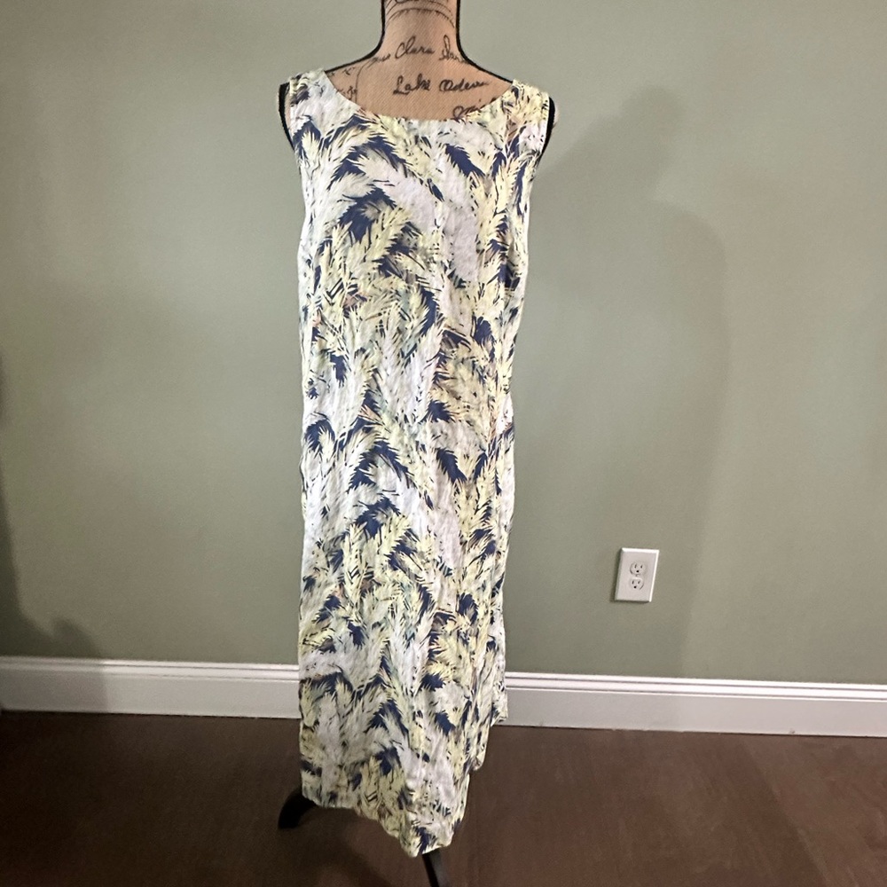 J. Jill Linen Multicolor Print Midi Dress - Picture 6 of 10
